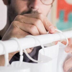 IKEA 12 Pack HASSJÖN Shower curtain rings NEW